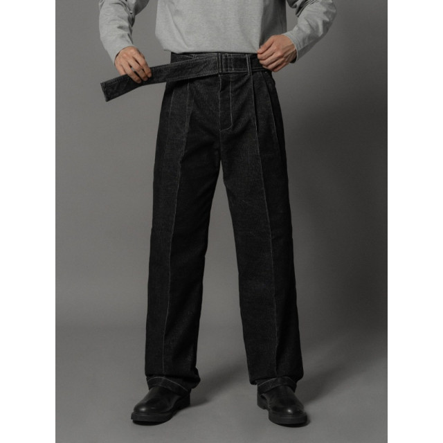 韓國🇰🇷3色!燈心絨腰帶丹寧褲『韓國連線』