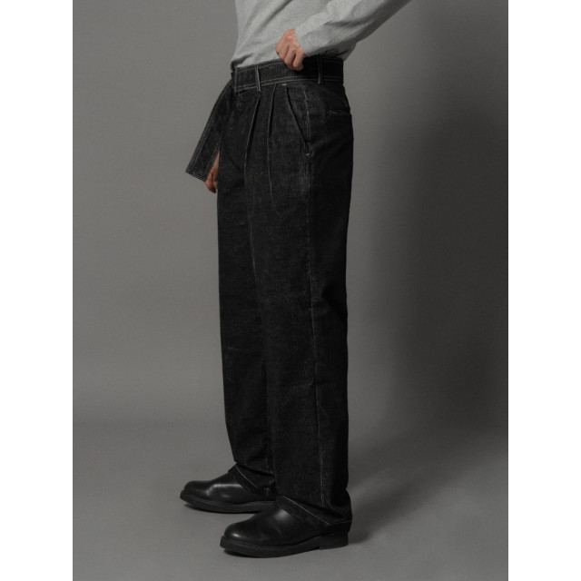 韓國🇰🇷『1+1』燈心絨車線翻領短版夾克+燈心絨腰帶丹寧褲『韓國連線』