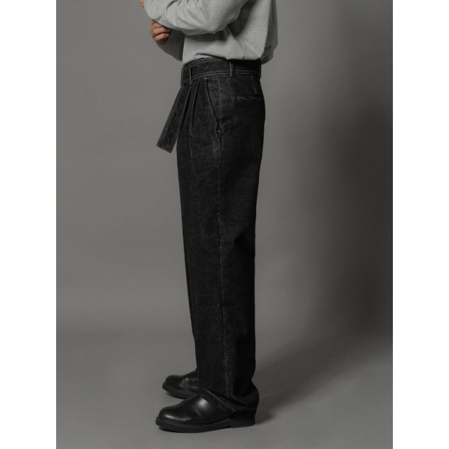 韓國🇰🇷3色!燈心絨腰帶丹寧褲『韓國連線』