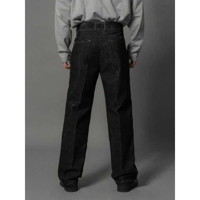 韓國🇰🇷3色!燈心絨腰帶丹寧褲『韓國連線』