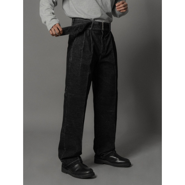 韓國🇰🇷3色!燈心絨腰帶丹寧褲『韓國連線』