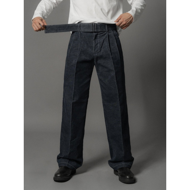 韓國🇰🇷3色!燈心絨腰帶丹寧褲『韓國連線』