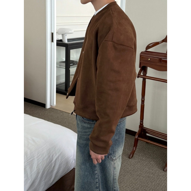 韓國🇰🇷霧感麂皮短版開襟夾克『韓國連線』