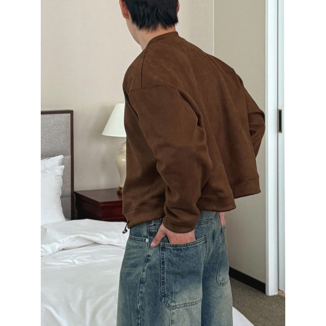 韓國🇰🇷霧感麂皮短版開襟夾克『韓國連線』