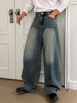 韓國🇰🇷水洗褶線丹寧褲『韓國連線』