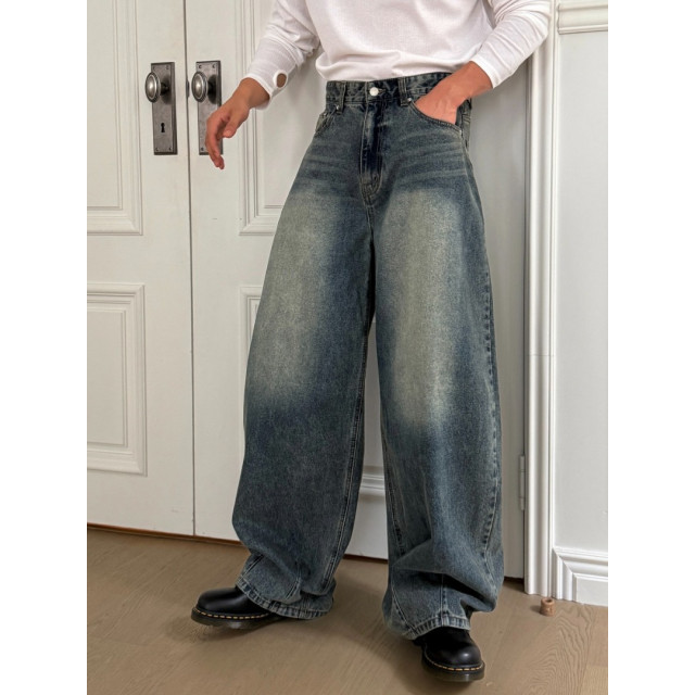 韓國🇰🇷水洗褶線丹寧褲『韓國連線』