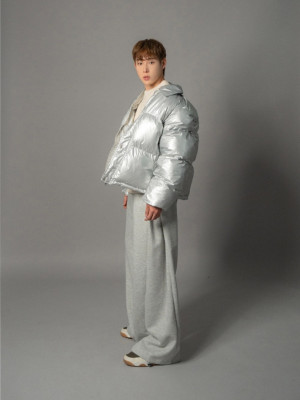 韓國🇰🇷亮面鋪棉刷毛羽絨外套『韓國連線』