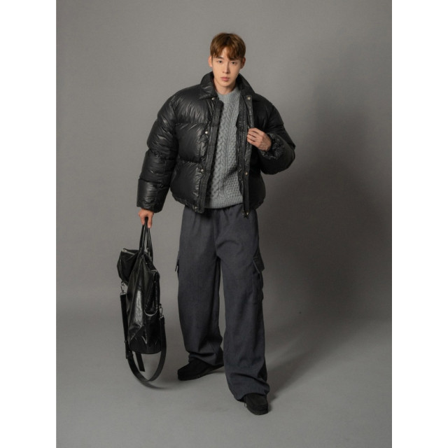 韓國🇰🇷亮面鋪棉刷毛羽絨外套『韓國連線』