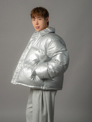 韓國🇰🇷亮面鋪棉刷毛羽絨外套『韓國連線』