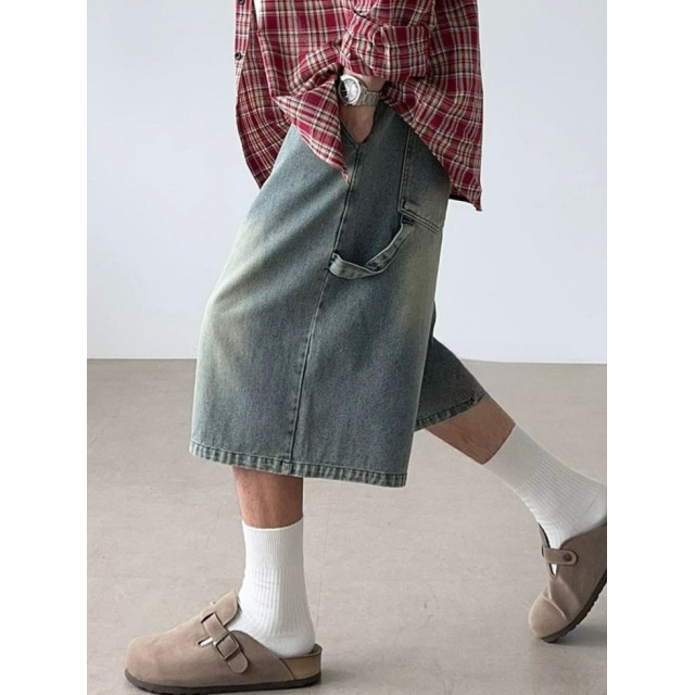 韓國🇰🇷水洗單掐摺牛仔七分褲『韓國連線』