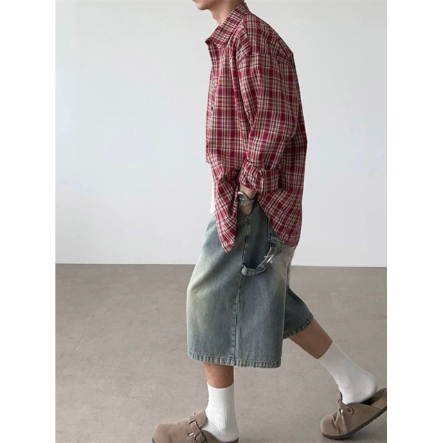 韓國🇰🇷水洗單掐摺牛仔七分褲『韓國連線』