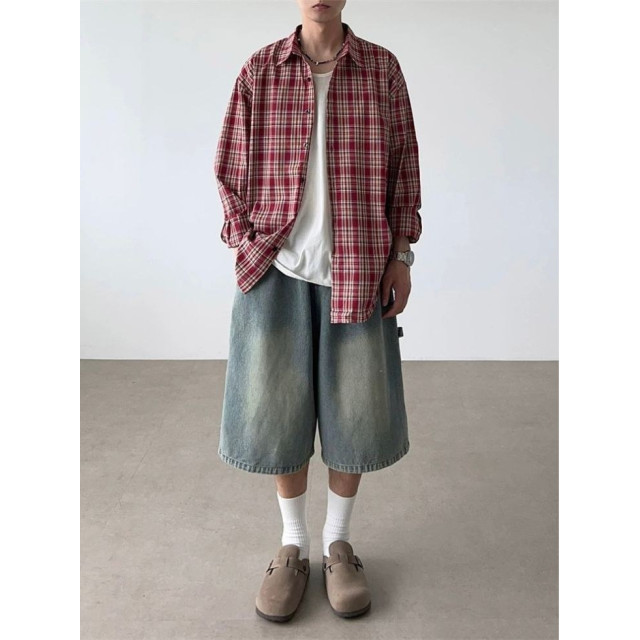 韓國🇰🇷水洗單掐摺牛仔七分褲『韓國連線』