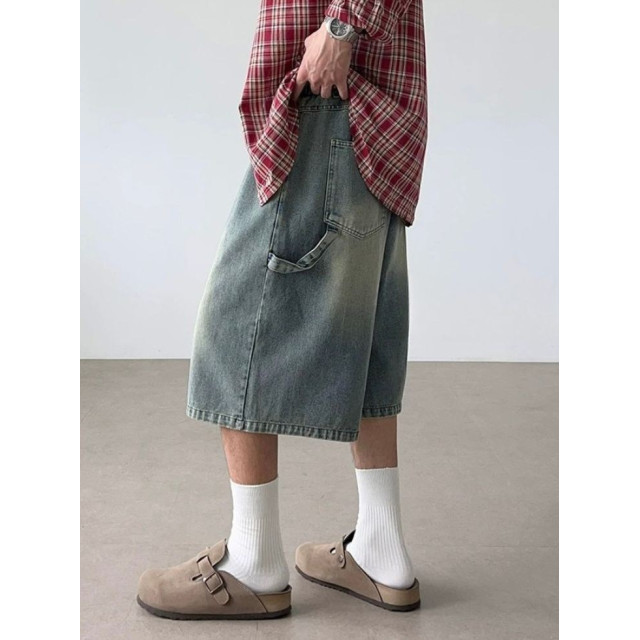 韓國🇰🇷水洗單掐摺牛仔七分褲『韓國連線』