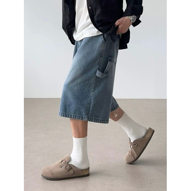 韓國🇰🇷水洗單掐摺牛仔七分褲『韓國連線』